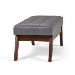40" Tierney Mid Century Tufted Ottoman Bench Faux Leather - Wyndenhall Ash Blonde -Ottomans Official Shop unnamed file 1527