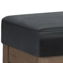 Large Madison Ottoman Bench - WyndenHall Midnight Black -Ottomans Official Shop unnamed file 1535