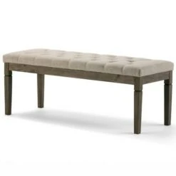 48" Hopewell Tufted Ottoman Bench - WyndenHall Natural Linen Look Fabric 20 48" Hopewell Tufted Ottoman Bench - WyndenHall Natural Linen Look Fabric -Ottomans Official Shop unnamed file 1574