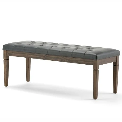 48" Hopewell Tufted Ottoman Bench - WyndenHall Natural Linen Look Fabric 12 48" Hopewell Tufted Ottoman Bench - WyndenHall Natural Linen Look Fabric - Image 10