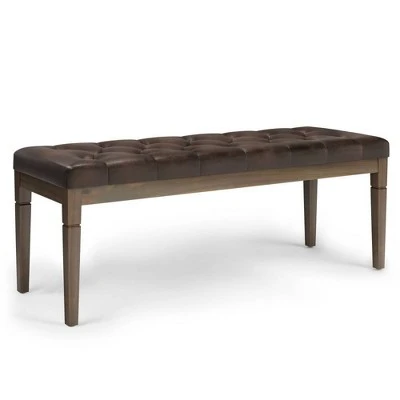 48" Hopewell Tufted Ottoman Bench - WyndenHall Natural Linen Look Fabric 13 48" Hopewell Tufted Ottoman Bench - WyndenHall Natural Linen Look Fabric - Image 11