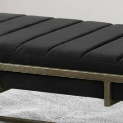 Magdalene Modern Velvet Ottoman Bench - Christopher Knight Home Black 10 Magdalene Modern Velvet Ottoman Bench - Christopher Knight Home Black -Ottomans Official Shop unnamed file 1580