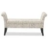 Avignon Script - Patterned French Laundry Fabric Storage Ottoman Bench - Baxton Studio -Ottomans Official Shop unnamed file 1595