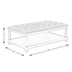 Westfield Table Ottoman - Picket House Furnishings Natural -Ottomans Official Shop unnamed file 1615