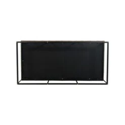 58" Draper Large Bench with Button Tufting Faux Leather Light Brown - HomePop -Ottomans Official Shop unnamed file 1711