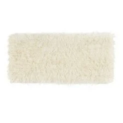 Faux Flokati Acrylic Leg Bench White - Linon -Ottomans Official Shop unnamed file 1727