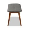 Flora Bench - Baxton Studio Gray