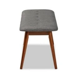 Flora Bench - Baxton Studio Gray