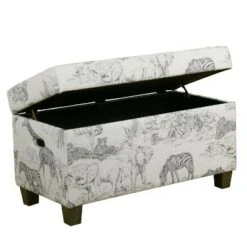 Kids' Jungle Storage Bench - HomePop