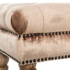 Barney Tufted Bench w/ Brass Nail Heads - Safavieh 13 Barney Tufted Bench w/ Brass Nail Heads - Safavieh -Ottomans Official Shop unnamed file 1780