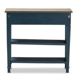 Dauphine Spruce Finished Wood Accent Console Table Blue - Baxton Studio -Ottomans Official Shop unnamed file 1807