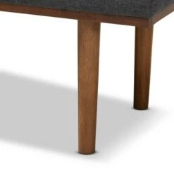 Arne Walnut Finished Bench - Baxton Studio Dark Gray 14 Arne Walnut Finished Bench - Baxton Studio Dark Gray -Ottomans Official Shop unnamed file 1836