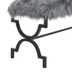 Olivia & May Contemporary Iron Bench Gray - Olivia & May -Ottomans Official Shop unnamed file 196