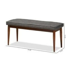 Itami Bench - Baxton Studio Gray -Ottomans Official Shop unnamed file 1965