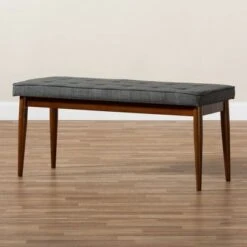 Itami Bench - Baxton Studio Gray -Ottomans Official Shop unnamed file 1967