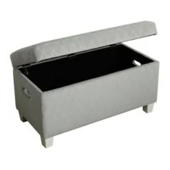Kids' Juvenile Storage Bench Gray - HomePop