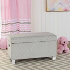 Kids' Juvenile Storage Bench Gray - HomePop -Ottomans Official Shop unnamed file 1980
