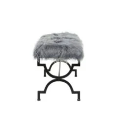 Olivia & May Contemporary Iron Bench Gray - Olivia & May -Ottomans Official Shop unnamed file 199