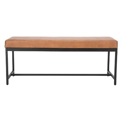 Chase Faux Leather Bench - Safavieh Dark Green 10 Chase Faux Leather Bench - Safavieh Dark Green - Image 8