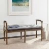 Raiden Linen Rustic Oak Bench - Safavieh Beige 2 Raiden Linen Rustic Oak Bench - Safavieh Beige -Ottomans Official Shop unnamed file 2033