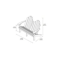 Adirondack Double Bench Acorn Finish - Linon 15 Adirondack Double Bench Acorn Finish - Linon -Ottomans Official Shop unnamed file 2050