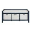 Luray Entryway Bench Navy - Linon