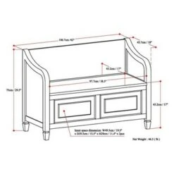 Hampshire Entryway Storage Bench - WyndenHall Rustic Natural Aged Brown 22 Hampshire Entryway Storage Bench - WyndenHall Rustic Natural Aged Brown -Ottomans Official Shop unnamed file 2079