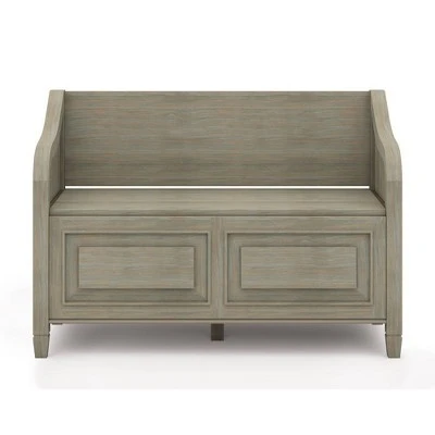 Hampshire Entryway Storage Bench - WyndenHall Rustic Natural Aged Brown 14 Hampshire Entryway Storage Bench - WyndenHall Rustic Natural Aged Brown - Image 12