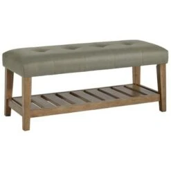Cabellero Upholstered Accent Bench - Signature Design by Ashley Dark Brown -Ottomans Official Shop unnamed file 2088