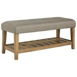 Cabellero Upholstered Accent Bench - Signature Design by Ashley Dark Brown -Ottomans Official Shop unnamed file 2089