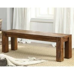 Arsenio Sturdy Wooden Dining Bench Dark Oak - HOMES: Inside + Out -Ottomans Official Shop unnamed file 2128