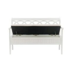 Alina Storage Bench - Powell Company White -Ottomans Official Shop unnamed file 2171