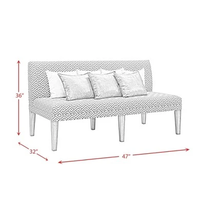 Hayward Upholstered Dining Settee Gray - Picket House Furnishings 8 Hayward Upholstered Dining Settee Gray - Picket House Furnishings - Image 6