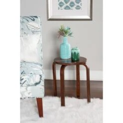 Set of 4 Bentwood Stools - Linon Espresso Brown -Ottomans Official Shop unnamed file 227