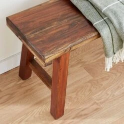 Olivia & May Mahogany Wood Bench Brown - Olivia & May -Ottomans Official Shop unnamed file 2281
