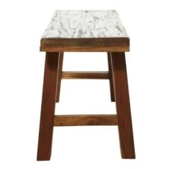 Olivia & May Mahogany Wood Bench Brown - Olivia & May -Ottomans Official Shop unnamed file 2282