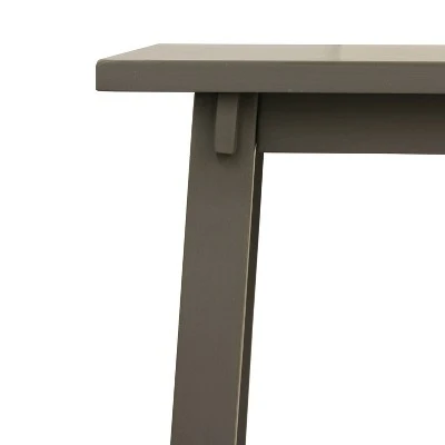 Decor Therapy Eased Edge Gray Bench Gray - Décor Therapy 4 Decor Therapy Eased Edge Gray Bench Gray - Décor Therapy - Image 2