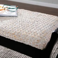 Trentwood Coastal 44.25" Water Hyacinth Bench Whitewashed/Black - Aiden Lane 14 Trentwood Coastal 44.25" Water Hyacinth Bench Whitewashed/Black - Aiden Lane -Ottomans Official Shop unnamed file 2332