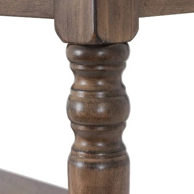 Decor Therapy Charlie Bench with Shelf - Décor Therapy Gray 6 Decor Therapy Charlie Bench with Shelf - Décor Therapy Gray - Image 4