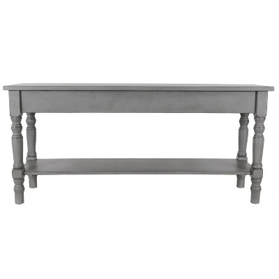 Decor Therapy Charlie Bench with Shelf - Décor Therapy Gray 9 Decor Therapy Charlie Bench with Shelf - Décor Therapy Gray - Image 7