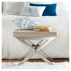 Ornelas Chrome Metal Base Stool - Inspire Q Black 13 Ornelas Chrome Metal Base Stool - Inspire Q Black -Ottomans Official Shop unnamed file 235