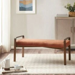 Madison Park Elliott Accent Bench Spice