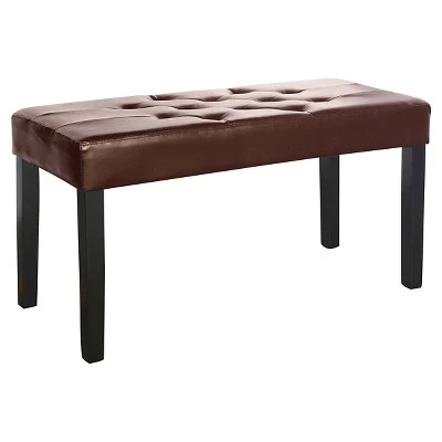 Fresno 12 Panel Bench - CorLiving Brown 4 Fresno 12 Panel Bench - CorLiving Brown - Image 2