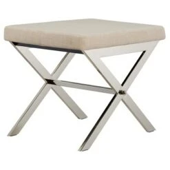 Ornelas Chrome Metal Base Stool - Inspire Q Black 15 Ornelas Chrome Metal Base Stool - Inspire Q Black -Ottomans Official Shop unnamed file 237