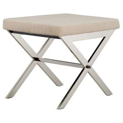 Ornelas Chrome Metal Base Stool - Inspire Q Black 8 Ornelas Chrome Metal Base Stool - Inspire Q Black - Image 6