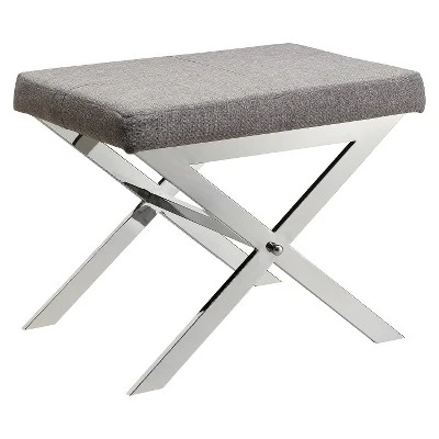 Ornelas Chrome Metal Base Stool - Inspire Q Black 9 Ornelas Chrome Metal Base Stool - Inspire Q Black - Image 7