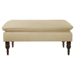 Dolce Upholstered Pillowtop Bench - Skyline Furniture Cheetah Earth