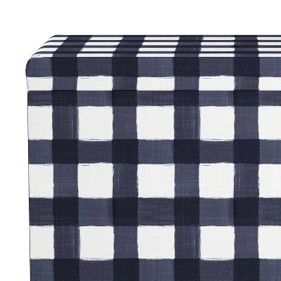 Dominique Storage Bench Buffalo Square Blue - Skyline Furniture 5 Dominique Storage Bench Buffalo Square Blue - Skyline Furniture - Image 3