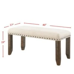 Dex Bench Walnut Brown - Picket House Furnishings -Ottomans Official Shop unnamed file 2418