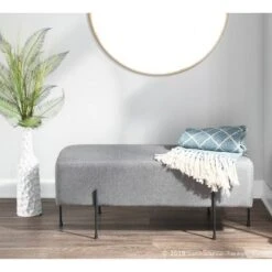 Daniella Contemporary Bench Gray - LumiSource 16 Daniella Contemporary Bench Gray - LumiSource -Ottomans Official Shop unnamed file 2425